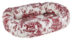 Bowsers Donut Bed, Large, Raspberry Toile