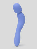 Dame Com Rechargeable Quiet Silicone Wand Massager , Blue