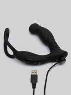 Nexus Simul8 Dual Motor Prostate Massager with Double Cock Ring, Black