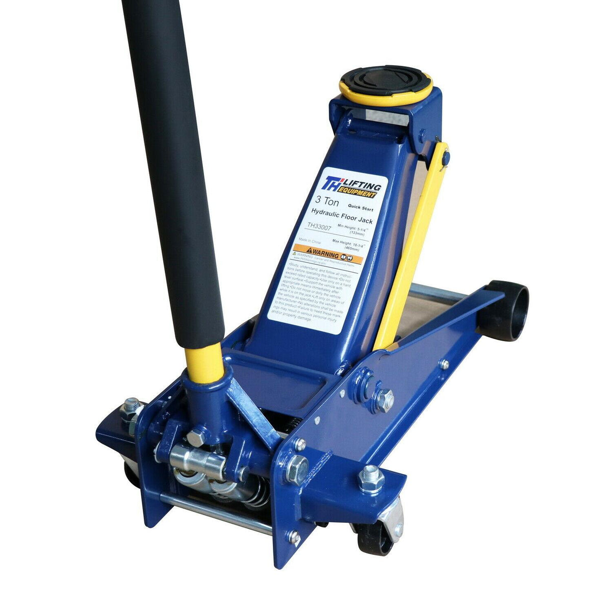 US 3 Ton Steel Heavy Duty Floor Jack with Rapid Pump GaraShop Home Lifting