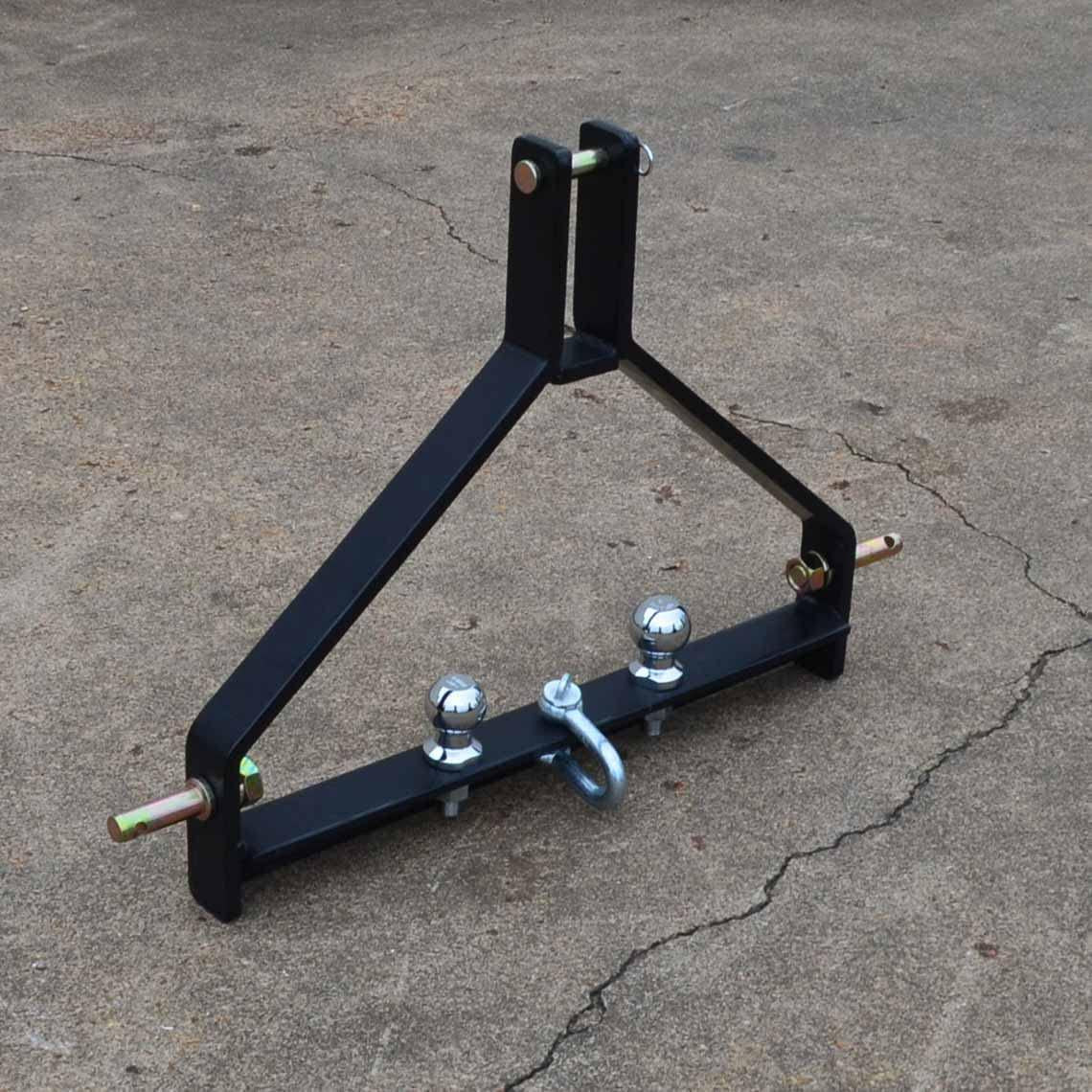 titan attachments tractor drawbar trailer hitch cat 1, 3 point quick hitch compatible