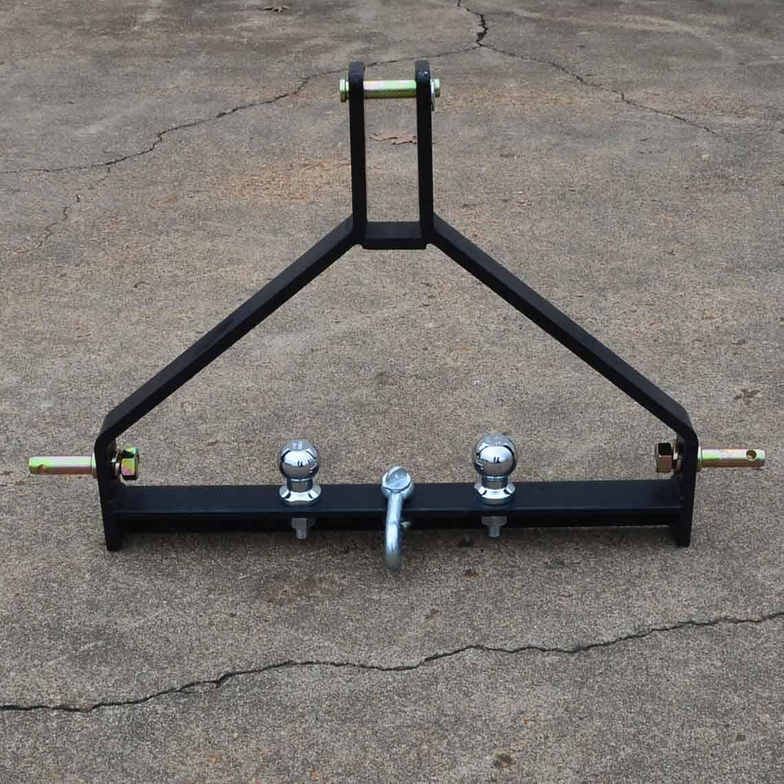 titan attachments tractor drawbar trailer hitch cat 1, 3 point quick hitch compatible