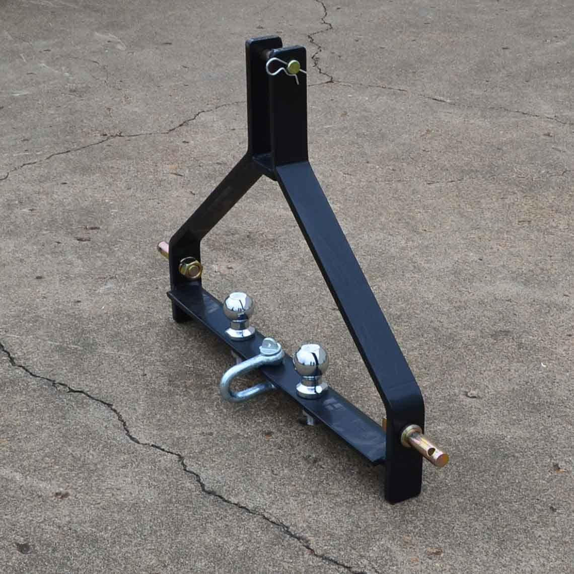 titan attachments tractor drawbar trailer hitch cat 1, 3 point quick hitch compatible