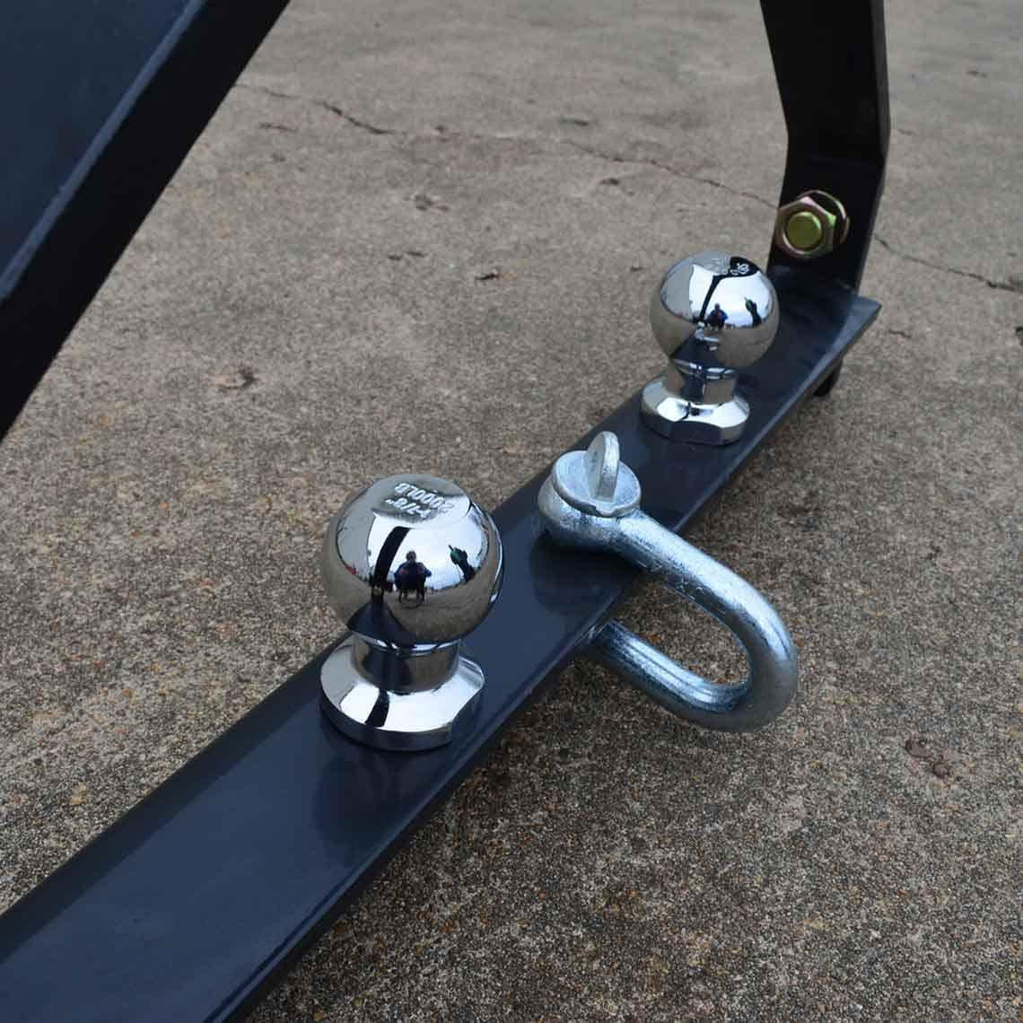 titan attachments tractor drawbar trailer hitch cat 1, 3 point quick hitch compatible