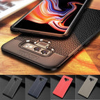Phone Case - Luxury Litchi Leather Soft Silicon Anti-knock Cover For Samsung Note 9/8 S9 S8/Plus