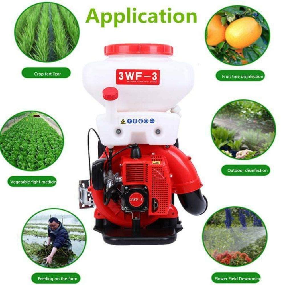 3.5 Gal Backpack Agricultural Mist Duster Sprayer Gas0line Powered Garden Blower