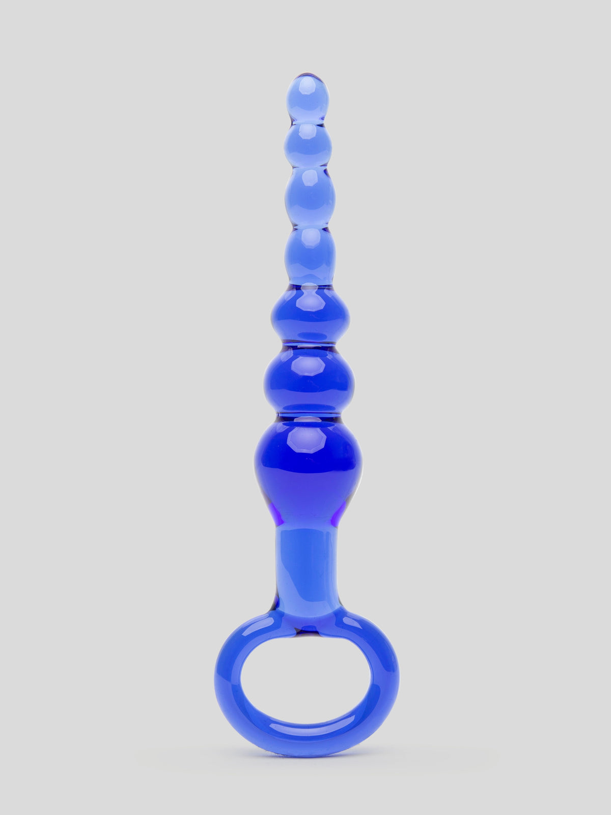 Lovehoney Sensual Glass Anal Beads, Blue