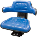 blue trac seats brand waffle style universal tractor suspension seat with tilt fits ford/new holland 3900 3930 3910 5000 5100 5600 5610 5900 5910 (same day  - delivers in 1-4 business days