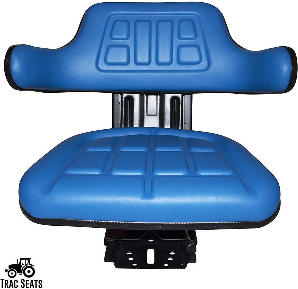 blue trac seats brand waffle style universal tractor suspension seat with tilt fits ford/new holland 4000 4100 4110 4330 4600 4610