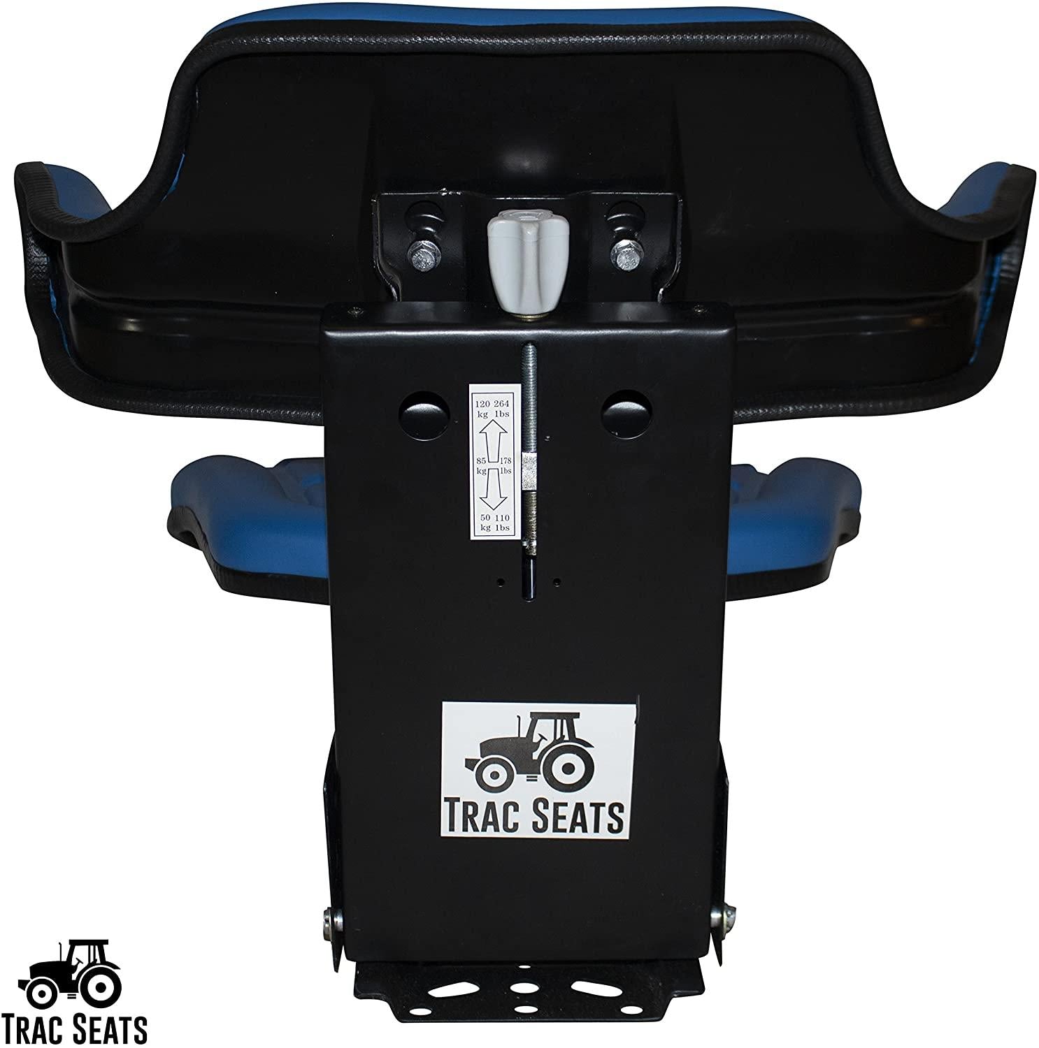 blue trac seats brand waffle style universal tractor suspension seat with tilt fits ford/new holland 4000 4100 4110 4330 4600 4610