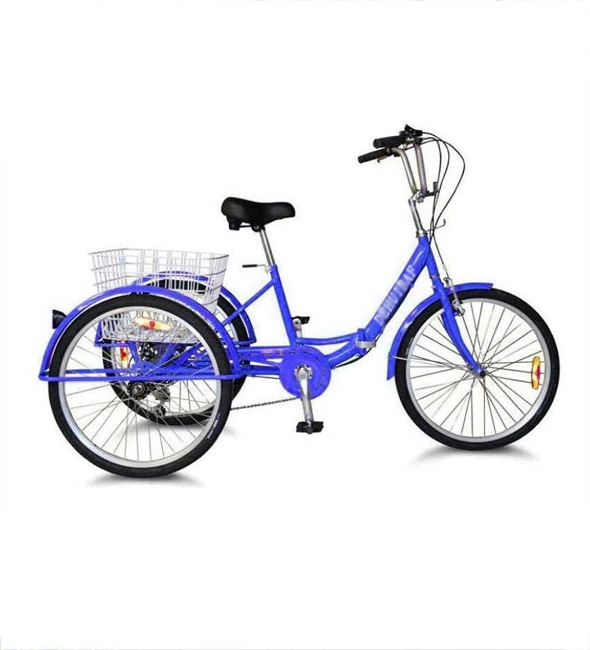 HKPLDE Adult Bike Tricycle Comfortable Bicycle Tricycle for Adults, Trikes 24 Inch 3 Wheel Bikes with Shopping Basket Shopping Sports Leisure