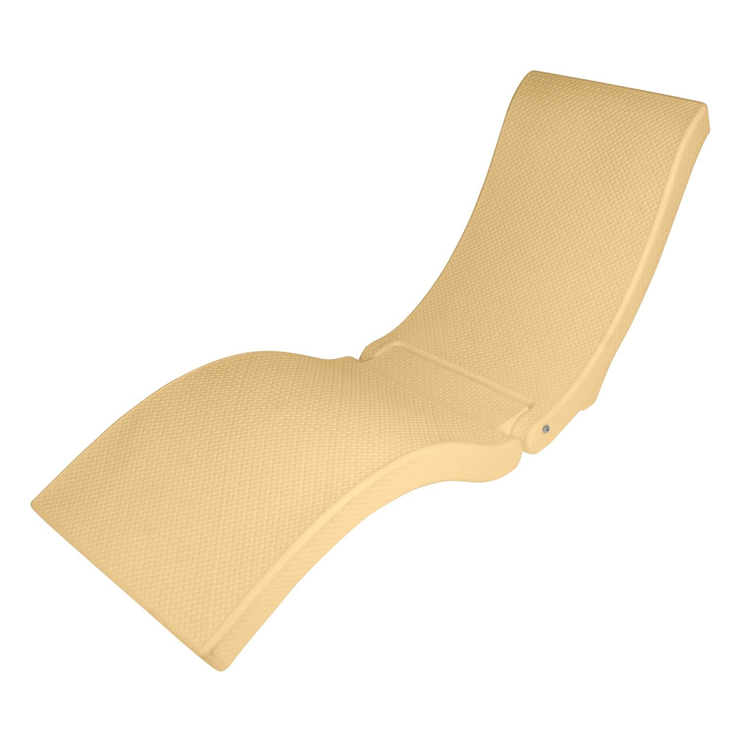 SwimWays Terra Sol Sonoma All Weather Waterproof Rattan Swimming Pool Spa Chaise Lounge Floating Chair, Tan