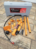 10 Ton Porta Power Hydraulic Jack Auto Body Frame Repair Kits Lift Ram 2 m Hose
