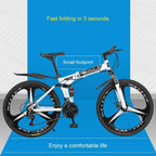 Bike Mountain Foldable 26-inch Adult Double Shock  Mechanical disc Brakes Suitable for Off-Road on Any Road