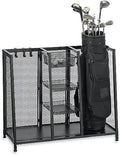 MetalTwoBagGolfOrganizer,MetalTwoBagGolfOrganizerfeaturesroomycompartmentslargeenoughtoholdtwogolfbags,3wirebasketsforstoringballs,..,ByBrandUnknown