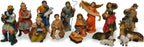 Complete Tabletop Christmas Nativity Scene with Stable and 15 Figurines by Faithful Treasure