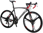 Eurobike Bikes HYXC550 700C Wheels 21 Speed Shifting Road Bike Dual Disc Brake Road Bicycle