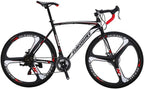 Eurobike Bikes HYXC550 700C Wheels 21 Speed Shifting Road Bike Dual Disc Brake Road Bicycle