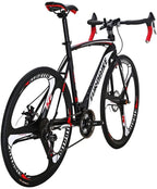 Eurobike Bikes HYXC550 700C Wheels 21 Speed Shifting Road Bike Dual Disc Brake Road Bicycle