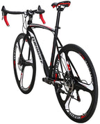 Eurobike Bikes HYXC550 700C Wheels 21 Speed Shifting Road Bike Dual Disc Brake Road Bicycle