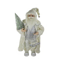 2ft Snowy Santa Carrying Tree (cs)
