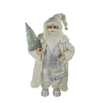 2ft Snowy Santa Carrying Tree (cs)