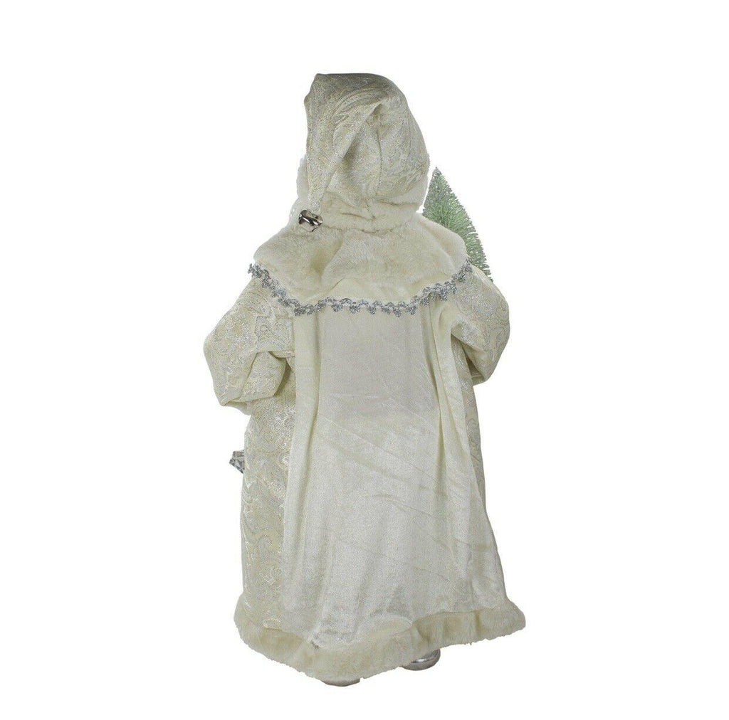 2ft Snowy Santa Carrying Tree (cs)