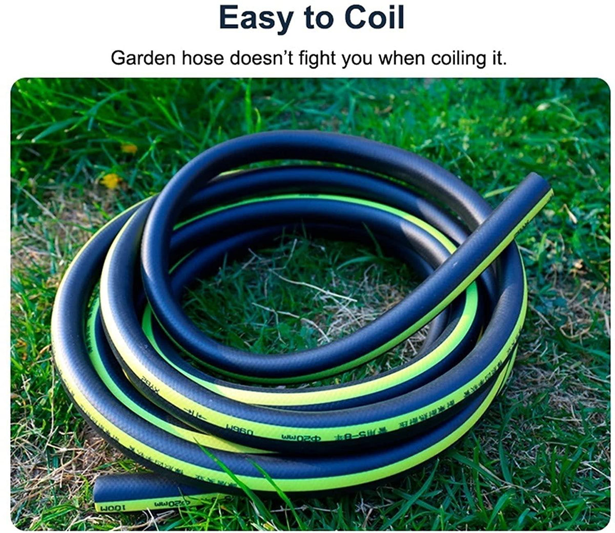 Water Hoses for Gardens 50m/40m/30m/20m/15m/10m, Flexible Garden Hose for Plants Lawns Watering, Heavy Duty & All-Weather, Inner Diameter 20mm (Size : 50m/164ft)