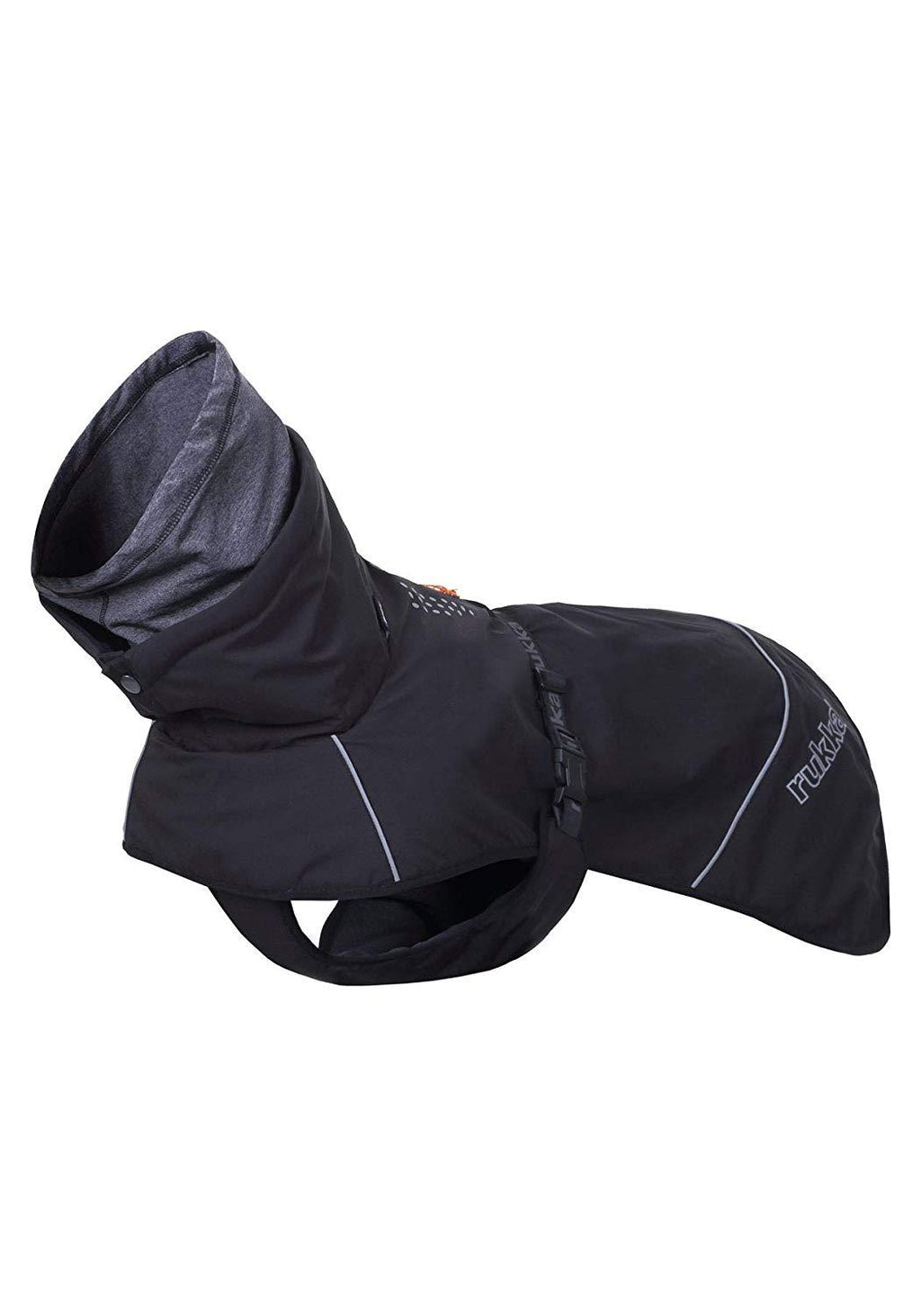 Rukka Pets Warmup Outdoor Windproof Thermal Adventure Dog Jacket Black