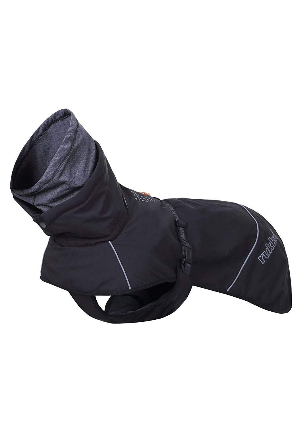 Rukka Pets Warmup Outdoor Windproof Thermal Adventure Dog Jacket Black