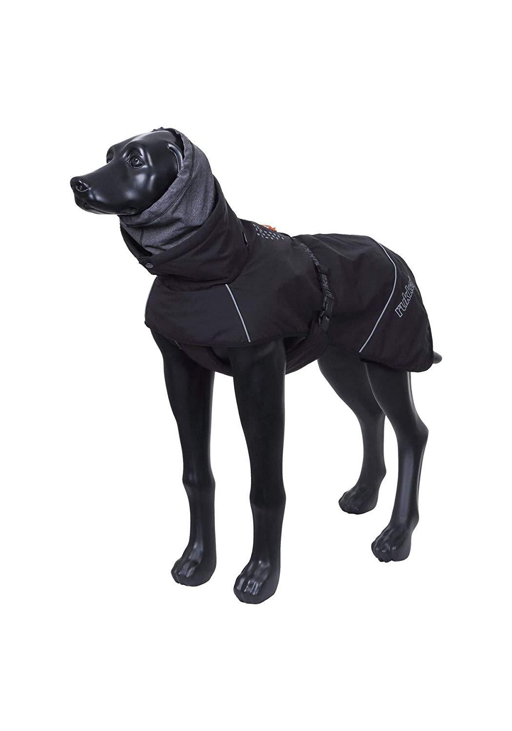Rukka Pets Warmup Outdoor Windproof Thermal Adventure Dog Jacket Black