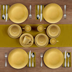 Bumble Bee Yellow 16 Piece Dinnerware Set, Service for 4
