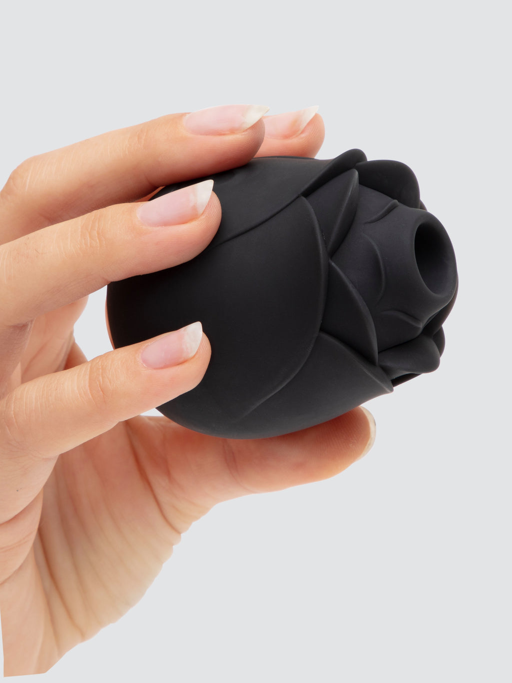 Fifty Shades of Grey Black Rose Silicone Clitoral Suction Stimulator , Black
