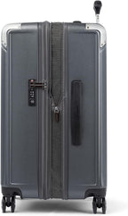 Platinum Elite Hardside Expandable Spinner Wheel Luggage TSA Lock Hard Shell Polycarbonate Suitcase,  Grey, Checked-Medium 25-Inch