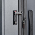 Platinum Elite Hardside Expandable Spinner Wheel Luggage TSA Lock Hard Shell Polycarbonate Suitcase,  Grey, Checked-Medium 25-Inch