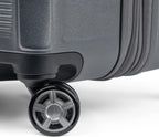 Platinum Elite Hardside Expandable Spinner Wheel Luggage TSA Lock Hard Shell Polycarbonate Suitcase,  Grey, Checked-Medium 25-Inch