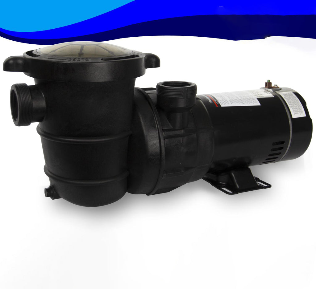 rx clear above ground 2 hp single speed pump for swimming pool w/ cord