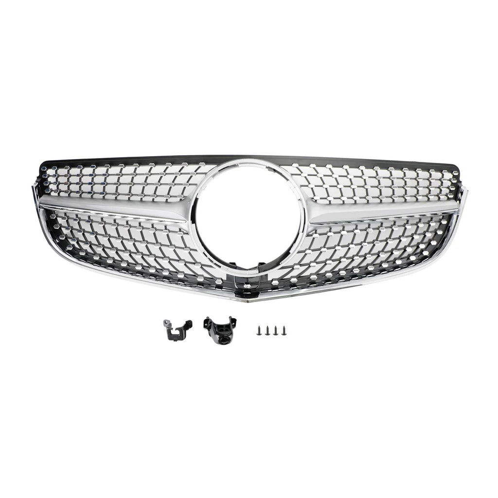 2014-2023 Benz E-Class W207/C207 2 Door Coupe E200 E300 E400 E43 AMG Front Bumper Grille Diamond Grill Generic