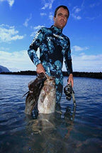 SEAC Mens Body-Fit 1.5mm Neoprene Wetsuit, Camo, X-Large