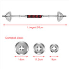Multifunction Adjustable Dumbbells Barbell Set 66 LB Dumbbell Weights with Dumbbell Connector for Gym Training