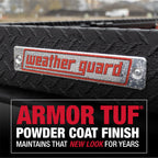 Model 121-5-04 Saddle Truck Box, Aluminum, for Full Size Trucks, Low Profile, Gloss Black, 11.0 cu ft Capacity