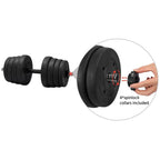 SmileMart 66LB Dumbbell Set Training Lifting Dumbbells Weight Set,Black