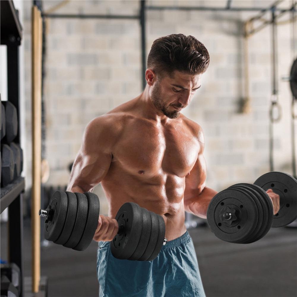 SmileMart 66LB Dumbbell Set Training Lifting Dumbbells Weight Set,Black