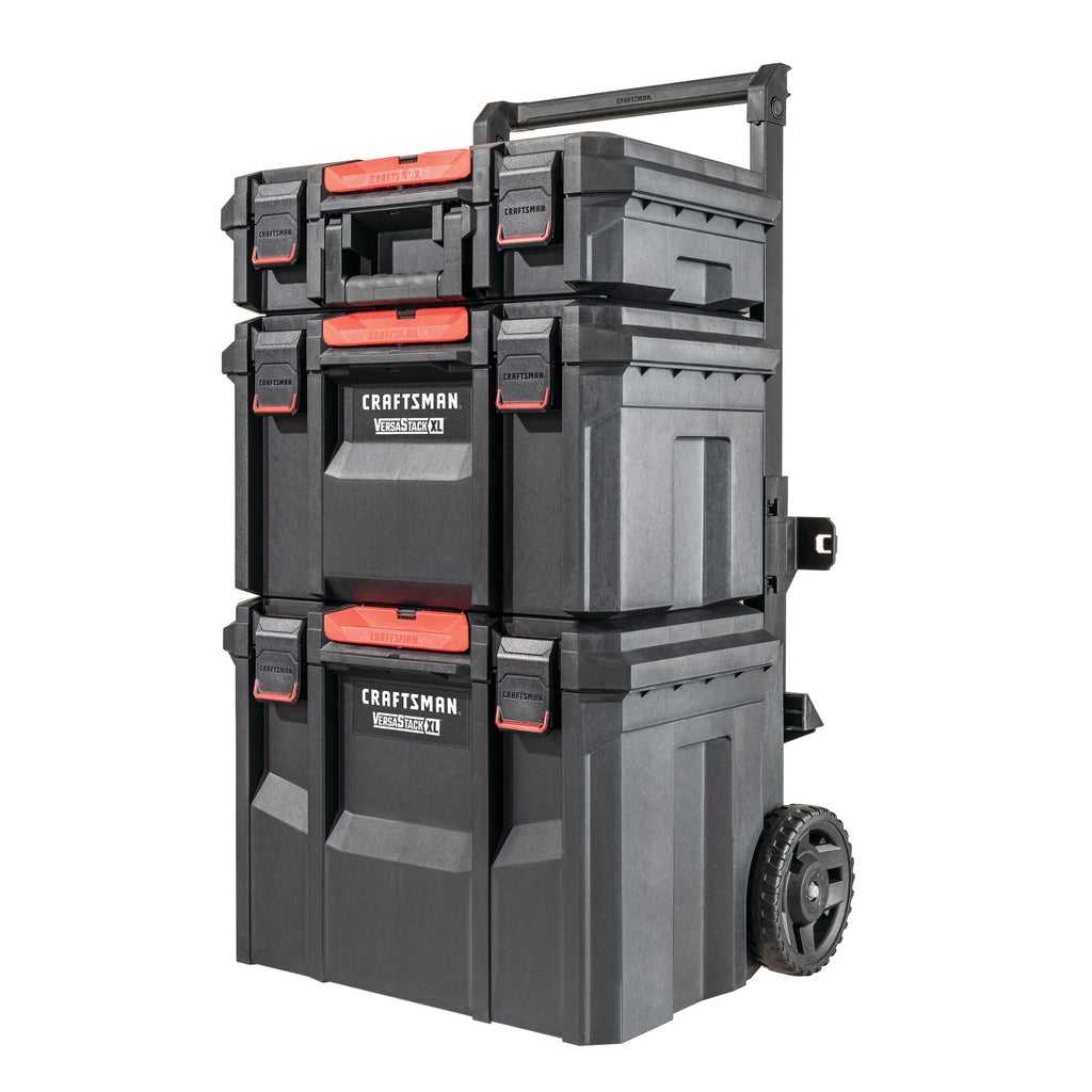 VERSASTACK XL Tool Box with Wheels, Waterproof, Stackable System, Portable Rolling Storafor Indoor/Outdoor Use, 22.5 Inch (CMST21445)