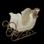 39.25" Ivory and Gold Sleigh Outdoor Christmas Decoration