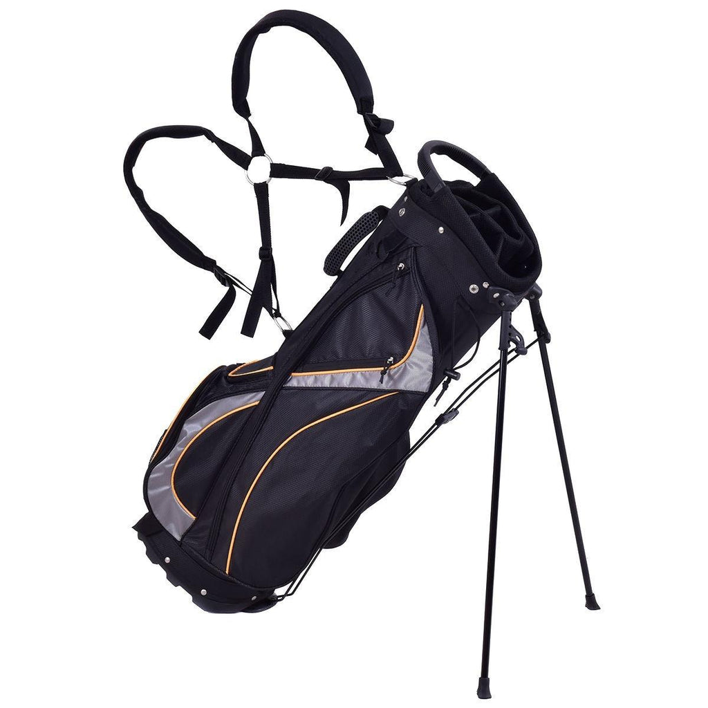 9" Golf Stand Bag Divider Carry Pockets Storage