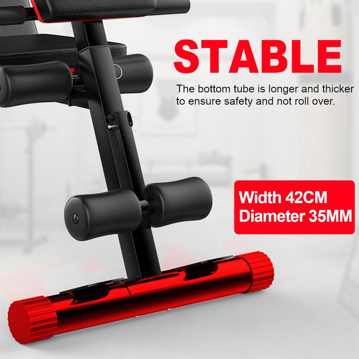 Unique Weight Bench Adjustable Utility Exercise Workout Bench with Barbell Rack and Preacher Pad Leg Extension for Full Body Home Gym Strength Training Multi-Purpose Folding Flat Incline Decline Bench