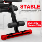Novashion Adjustable Weight Bench - 7 Positions, Incline, Flat and Decline Bench, Foldable Exercise Workout Bench for Home Gym, 770 Lbs. Capacity (Black and Red)