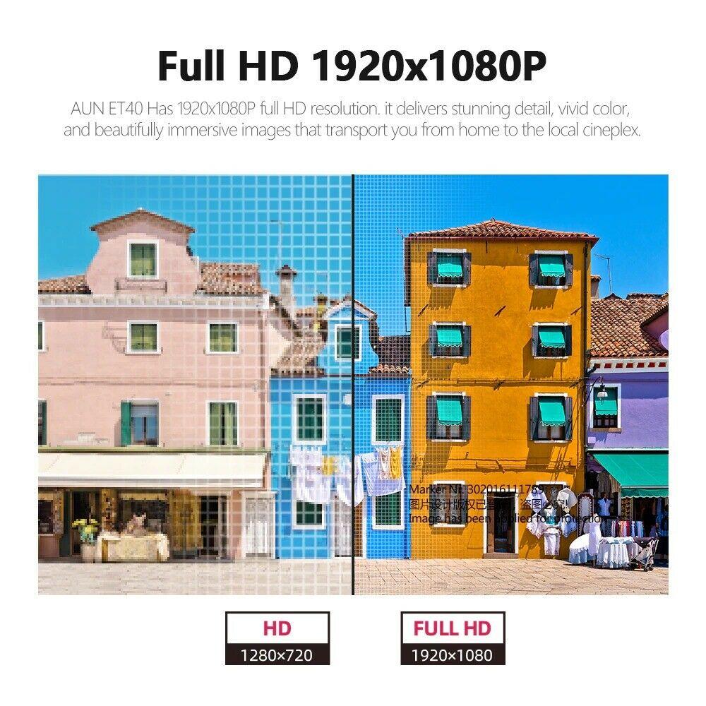 aun full hd 1080p projector a13 mini beamer led home theater android smart tv 4k