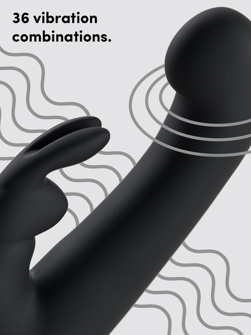 Fifty Shades of Grey Greedy Girl G-Spot Rabbit Vibrator, Black